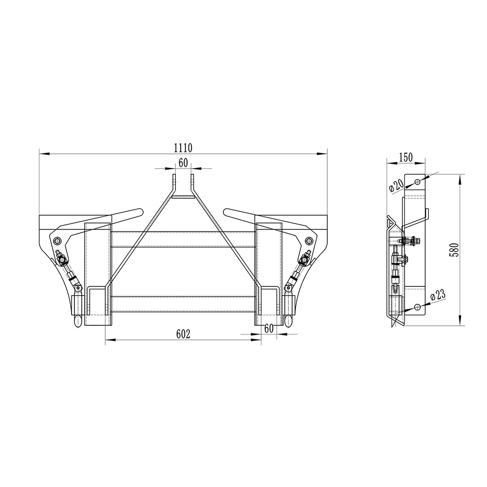 3 Zeigen Sie auf den universellen Schnellkupplungs-Kompakttraktor details