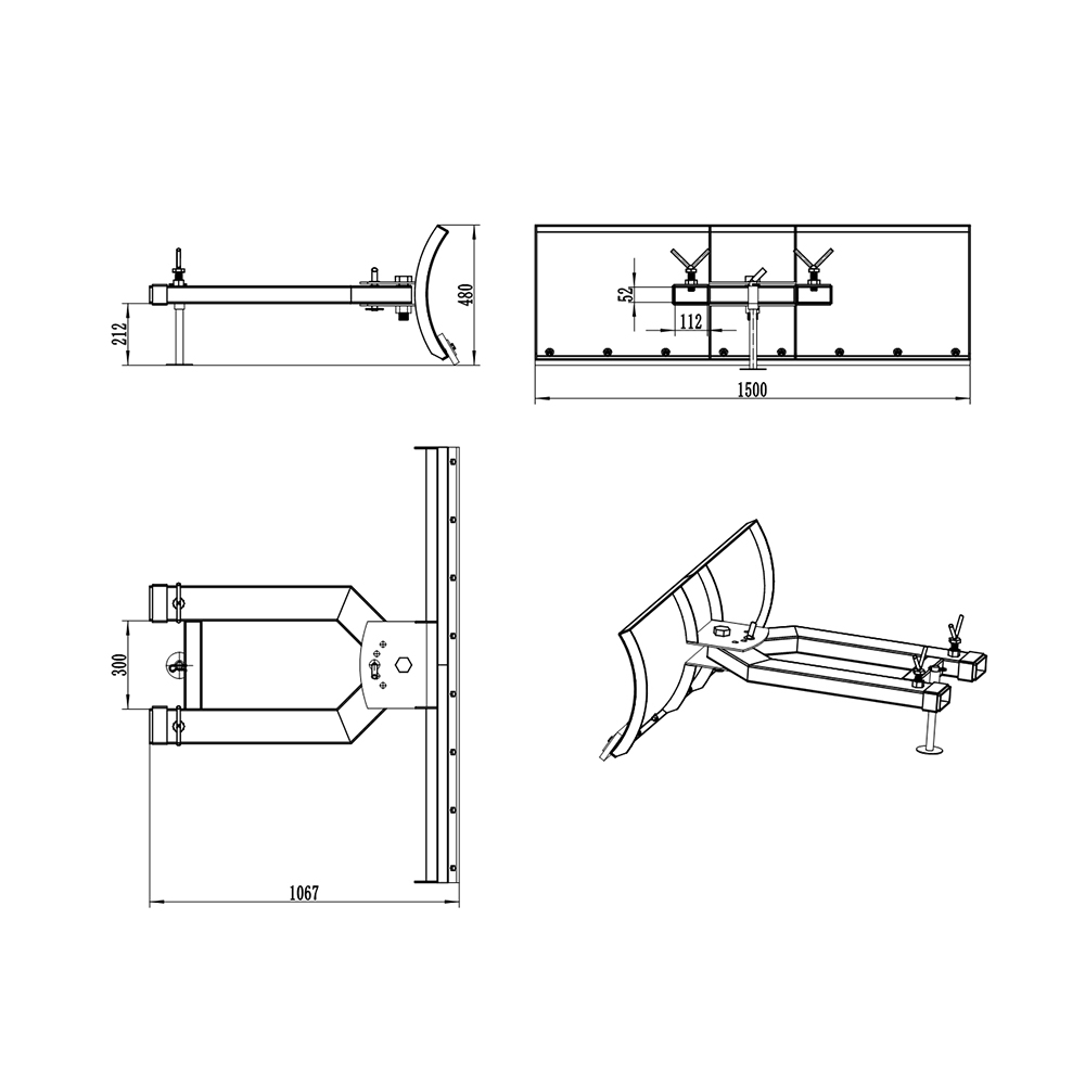 Schneepflugschild details